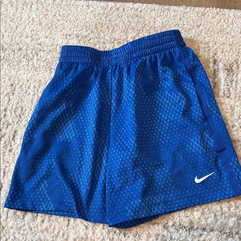 Nike Boys Vibrant Blue Athletic Shorts size S